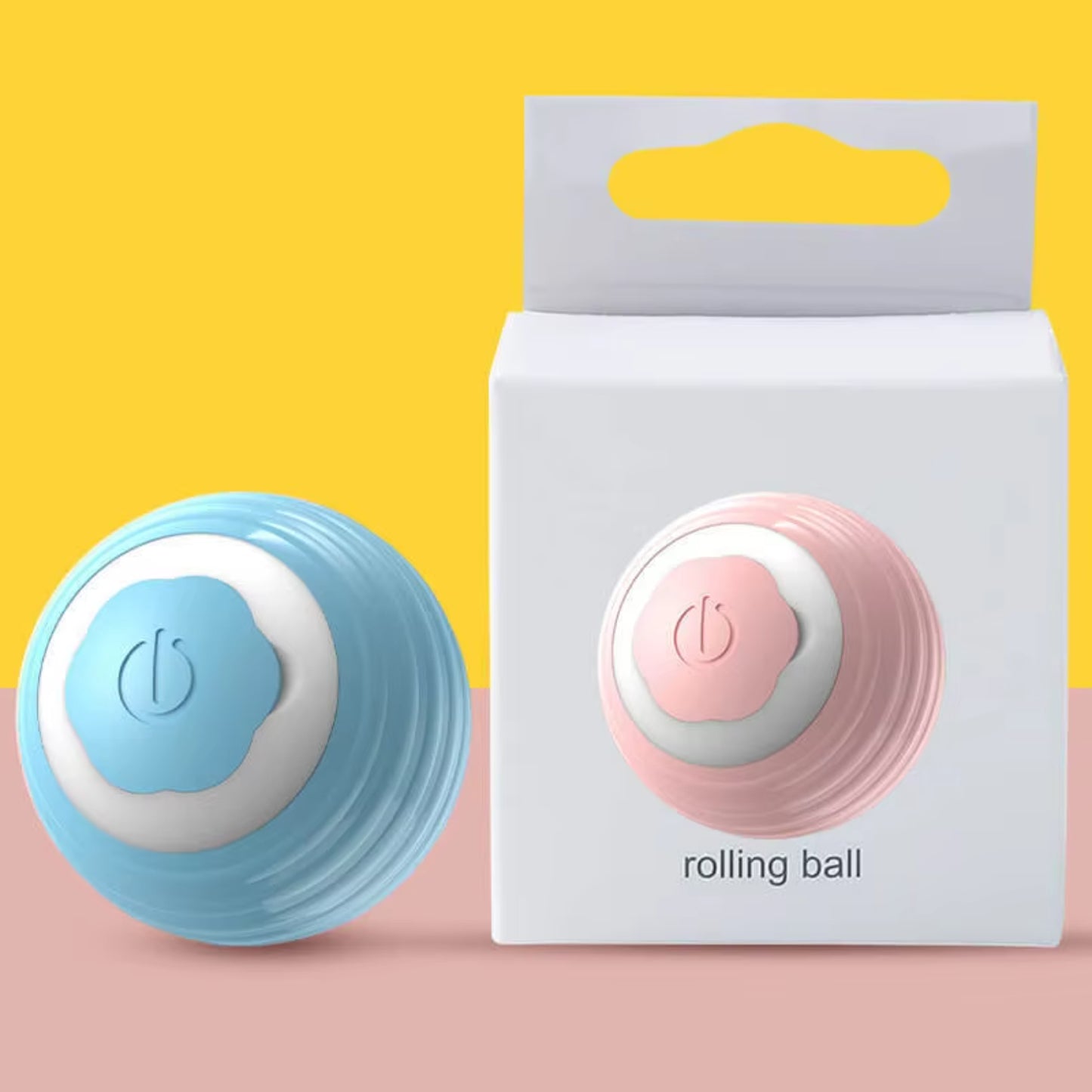 Interactive Rolling Cat Ball Toy, Fun for Cats & Small Pets, USB Rechargeable