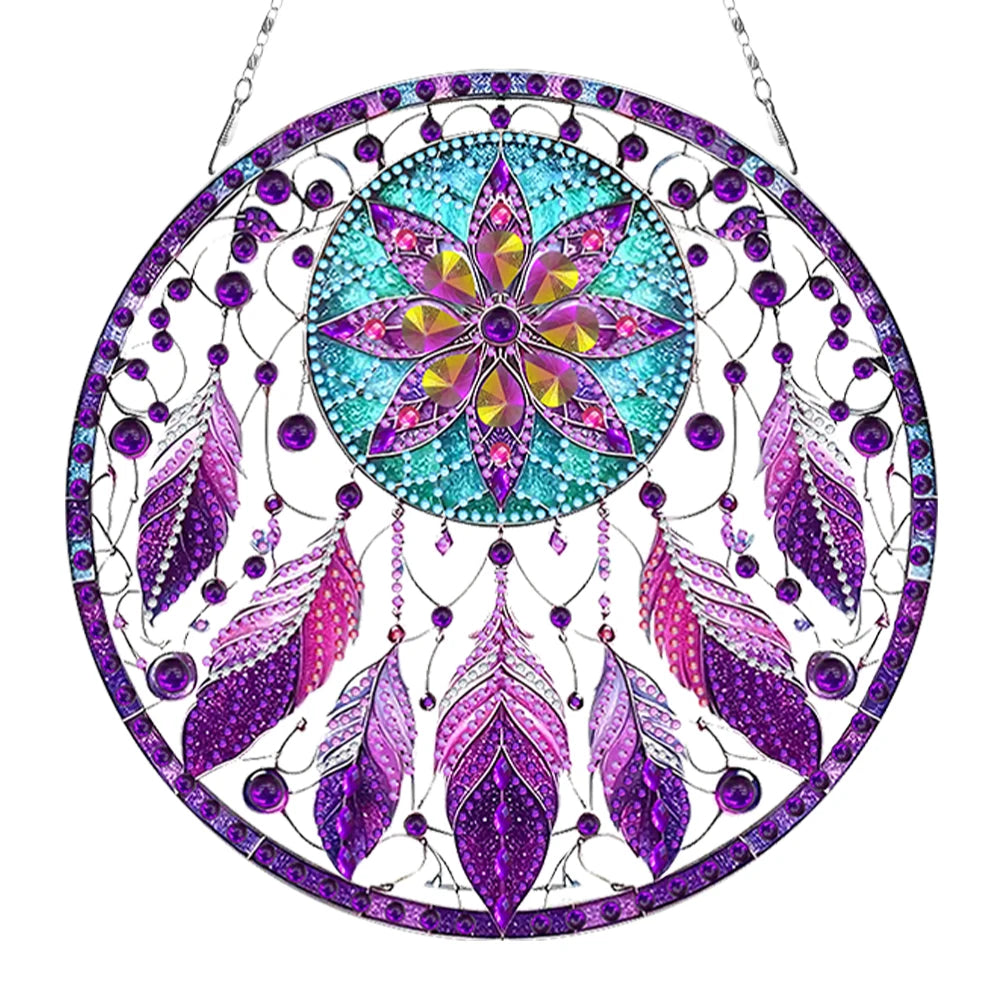 Wolf Dream Catcher - DIY Diamond Art Craft Kit