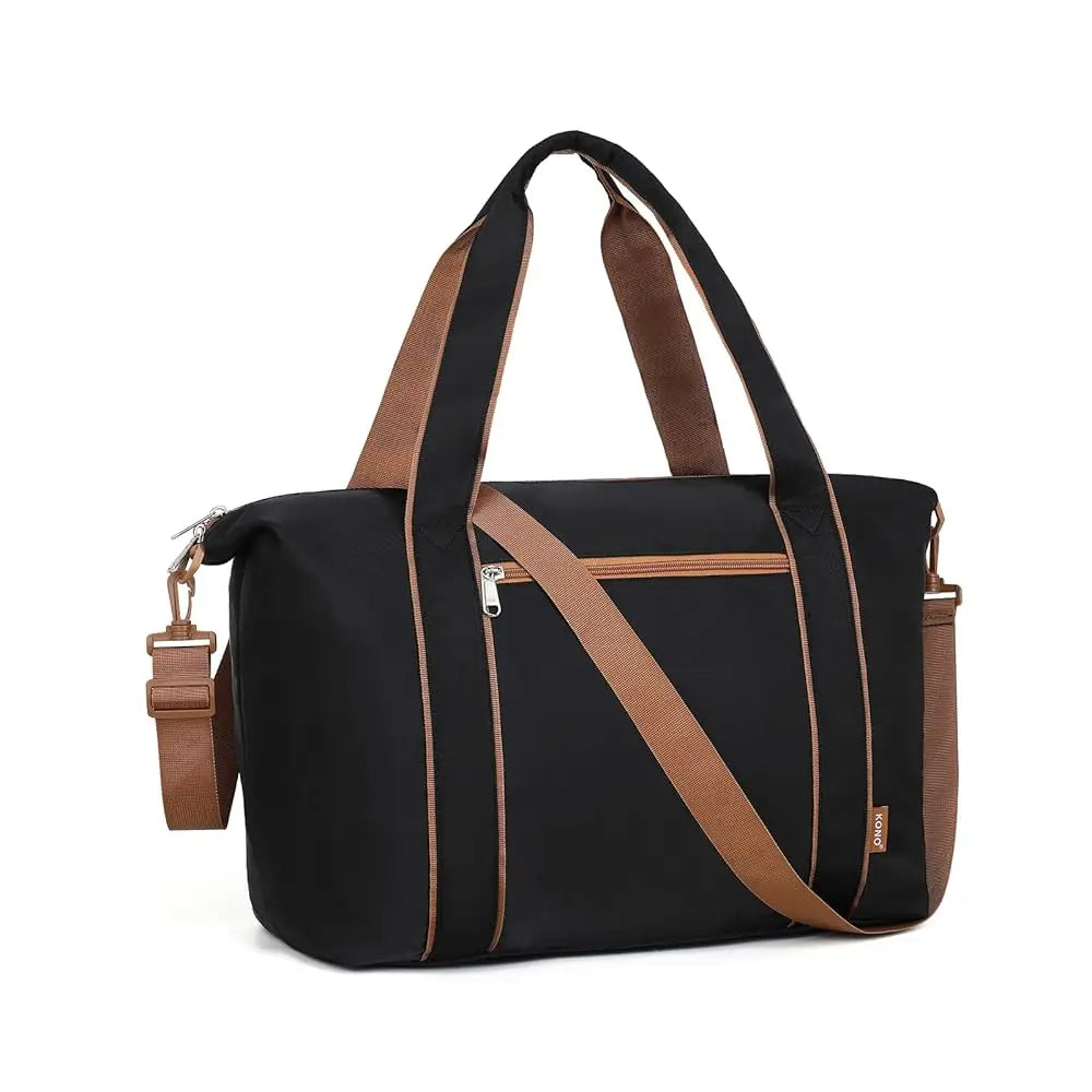Kono Women’s Travel Duffel Bag - Underseat Cabin Carry On with Wet Pocket, Water-Resistant Weekender