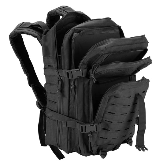 45L Military Tactical Backpack, Large Capacity Army Assault Backpack Waterproof Rucksack for Hiking Hunting Trekking Camping