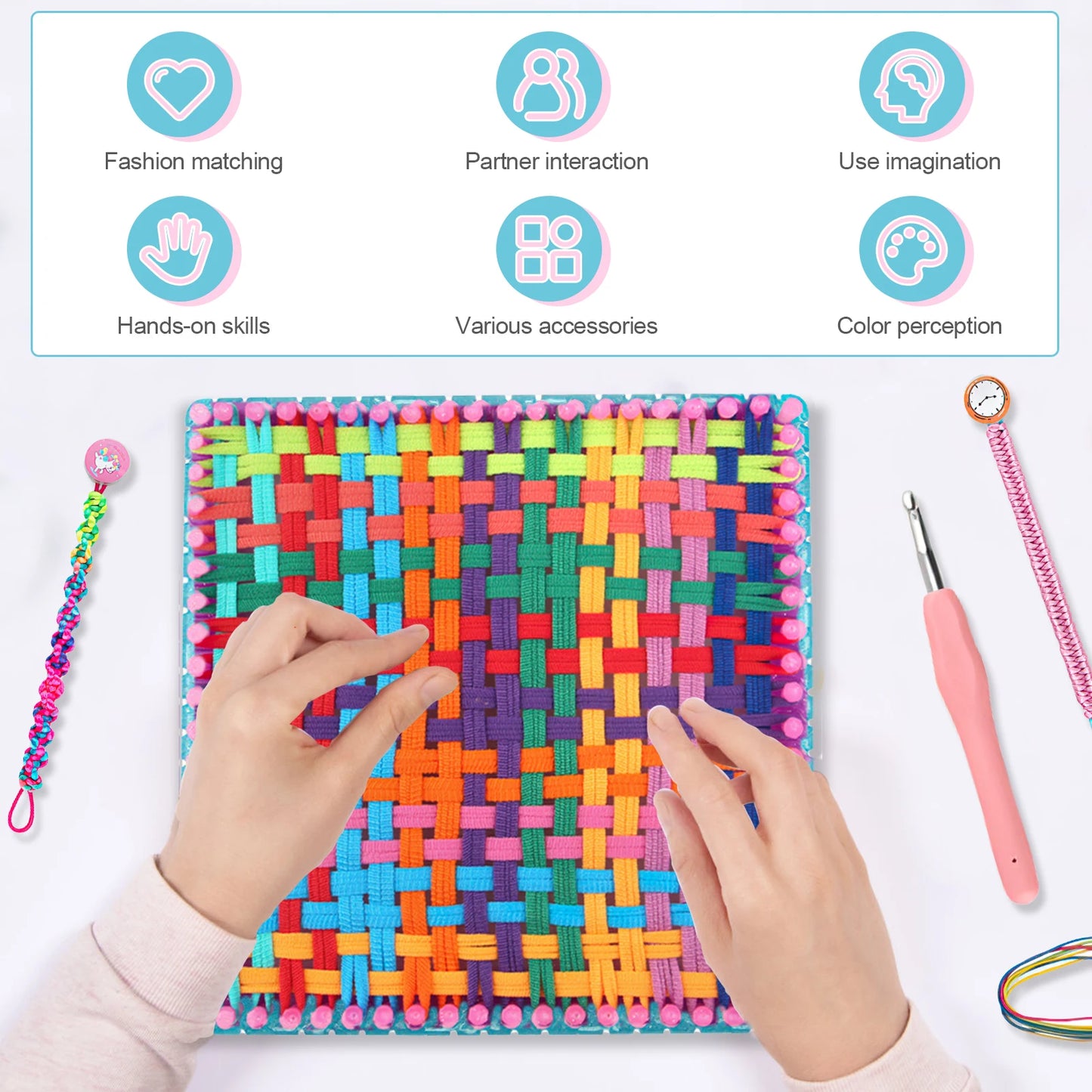 Complete Weaving Loom Craft Kit - Fun DIY Arts Project