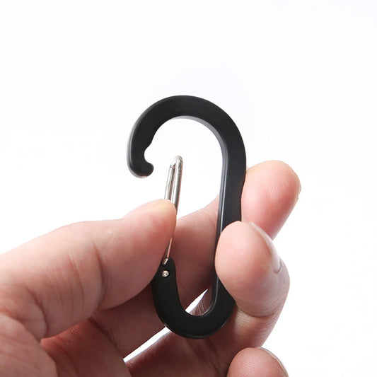 6Pcs Camping Mountaineering Buckle Multifunctional Mini Carabiner Buckle Hook Fishing Climbing Acessories