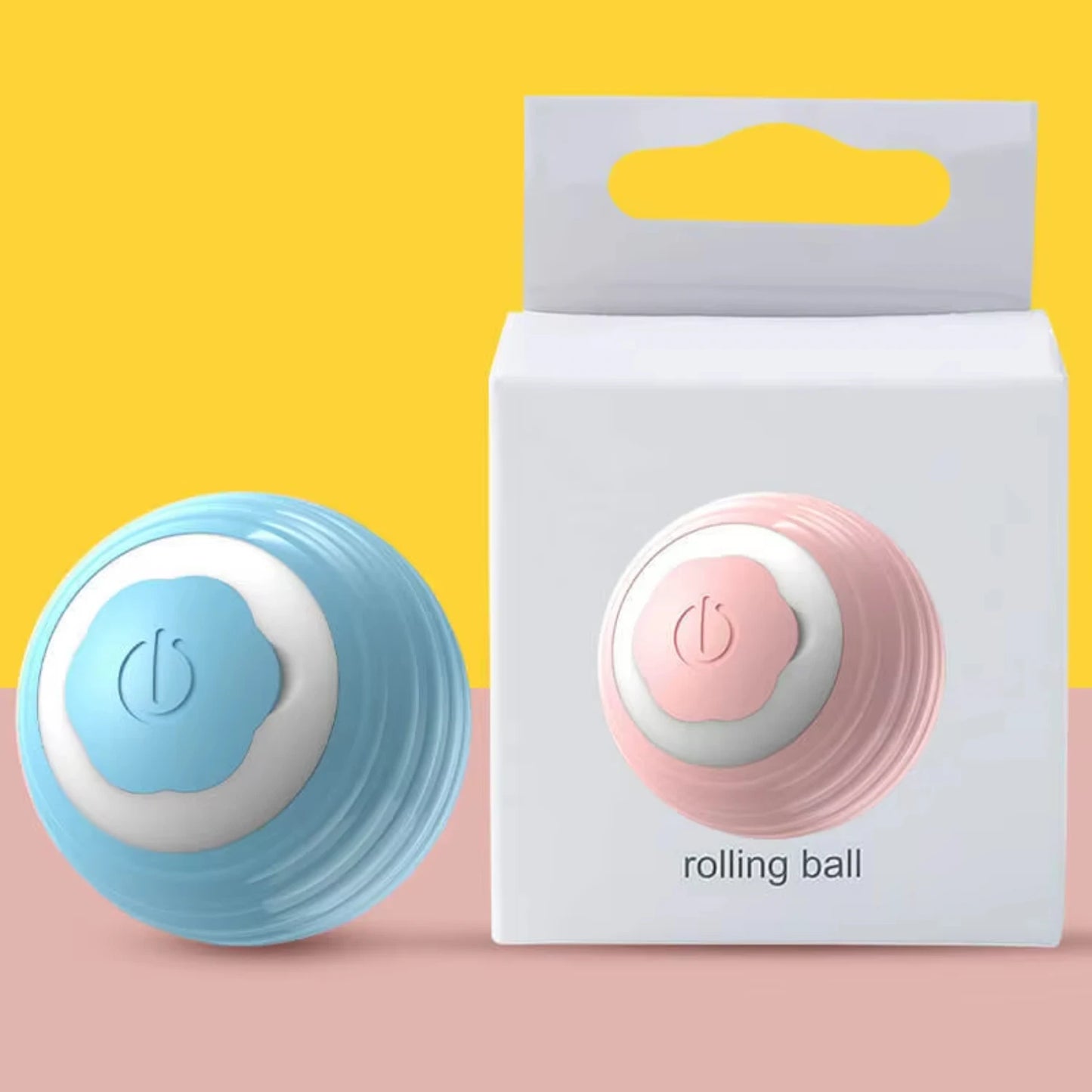 Interactive Rolling Cat Ball Toy, Fun for Cats & Small Pets, USB Rechargeable