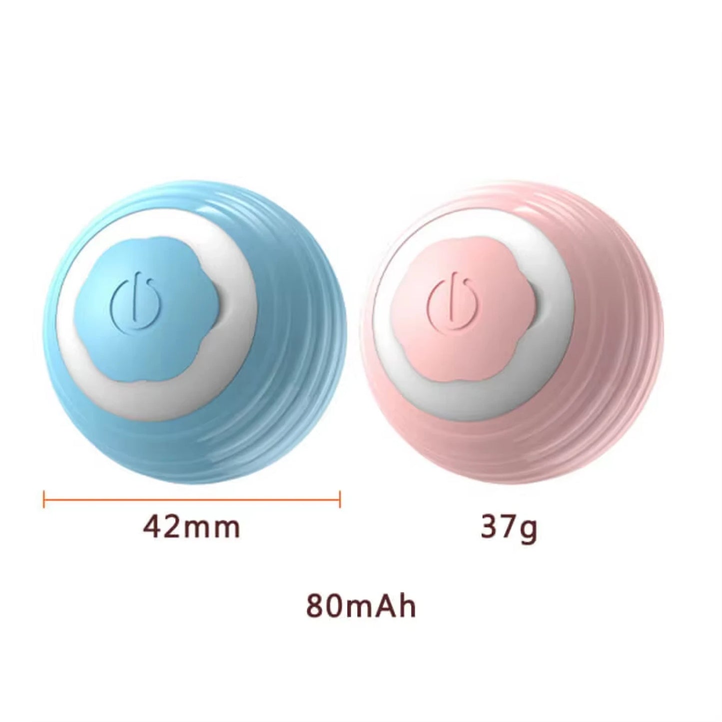 Interactive Rolling Cat Ball Toy, Fun for Cats & Small Pets, USB Rechargeable