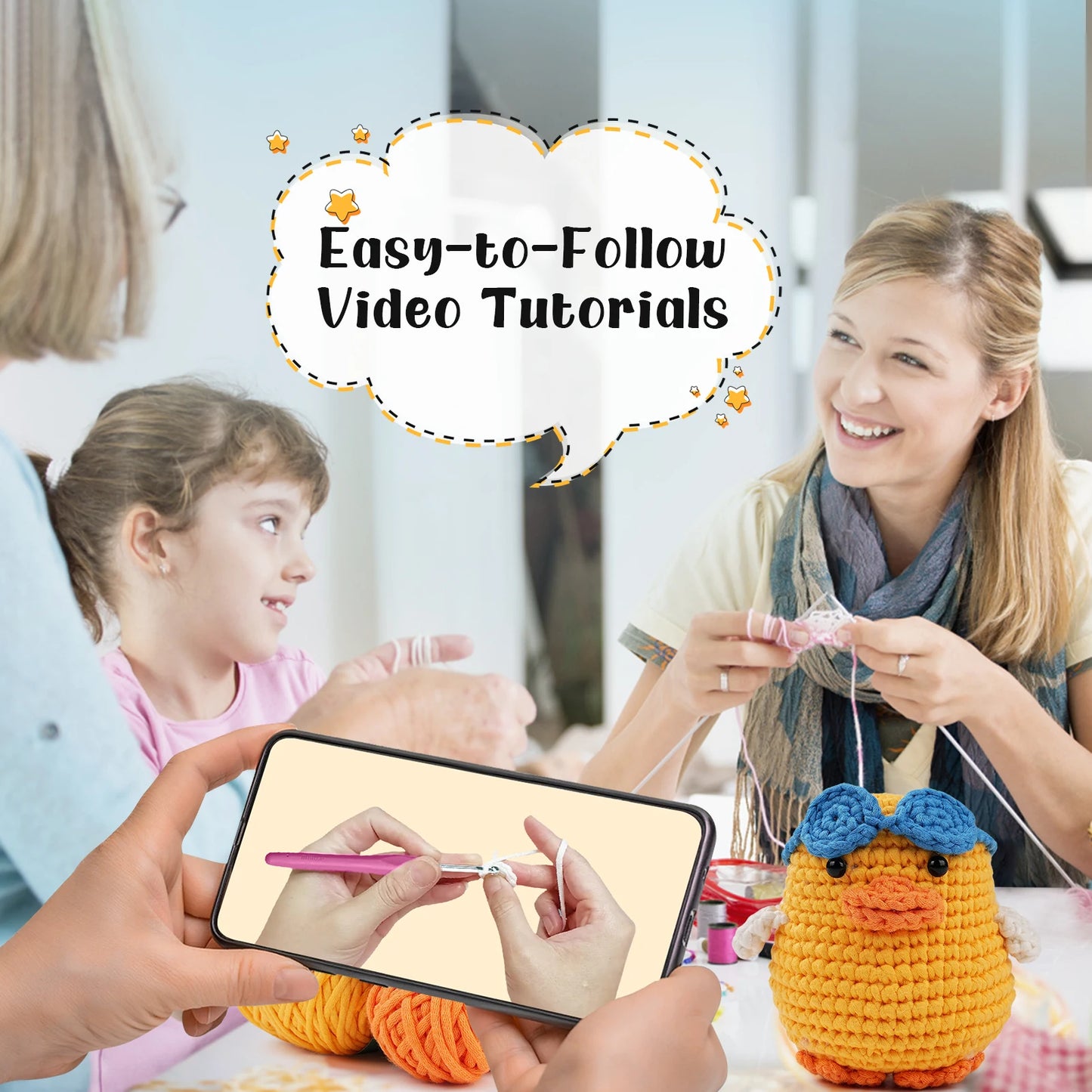 Duck Crochet Kit - For Beginners With Step-by-Step Video Tutorials
