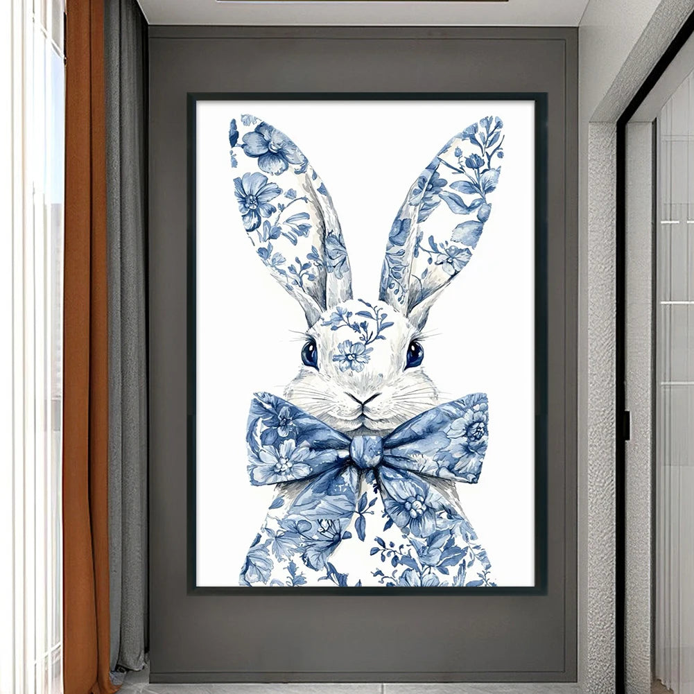 Rabbit Cross Stitch Kit - Full Embroidery 40x60cm 11CT