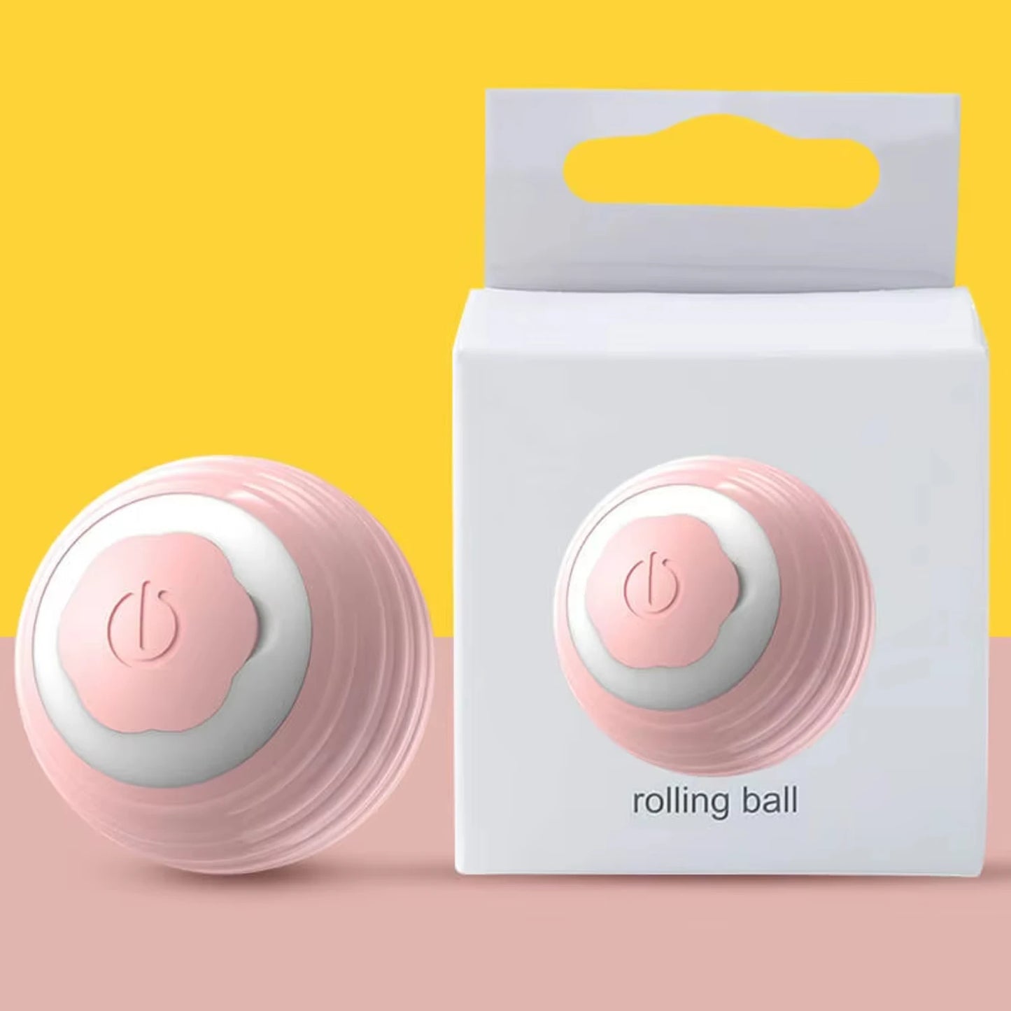 Interactive Rolling Cat Ball Toy, Fun for Cats & Small Pets, USB Rechargeable