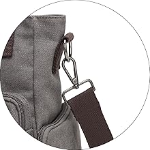 Kono Women's Canvas Hobo Bag - Casual Shoulder & Crossbody Tote with Top Handle for Work, Travel & Shopping