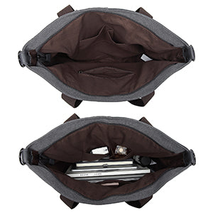 Kono Large Handbags for Women, Canvas Tote Bag, Patchwork Hobo Shoulder Bag, Plaid Crossbody for Travel, Work, School