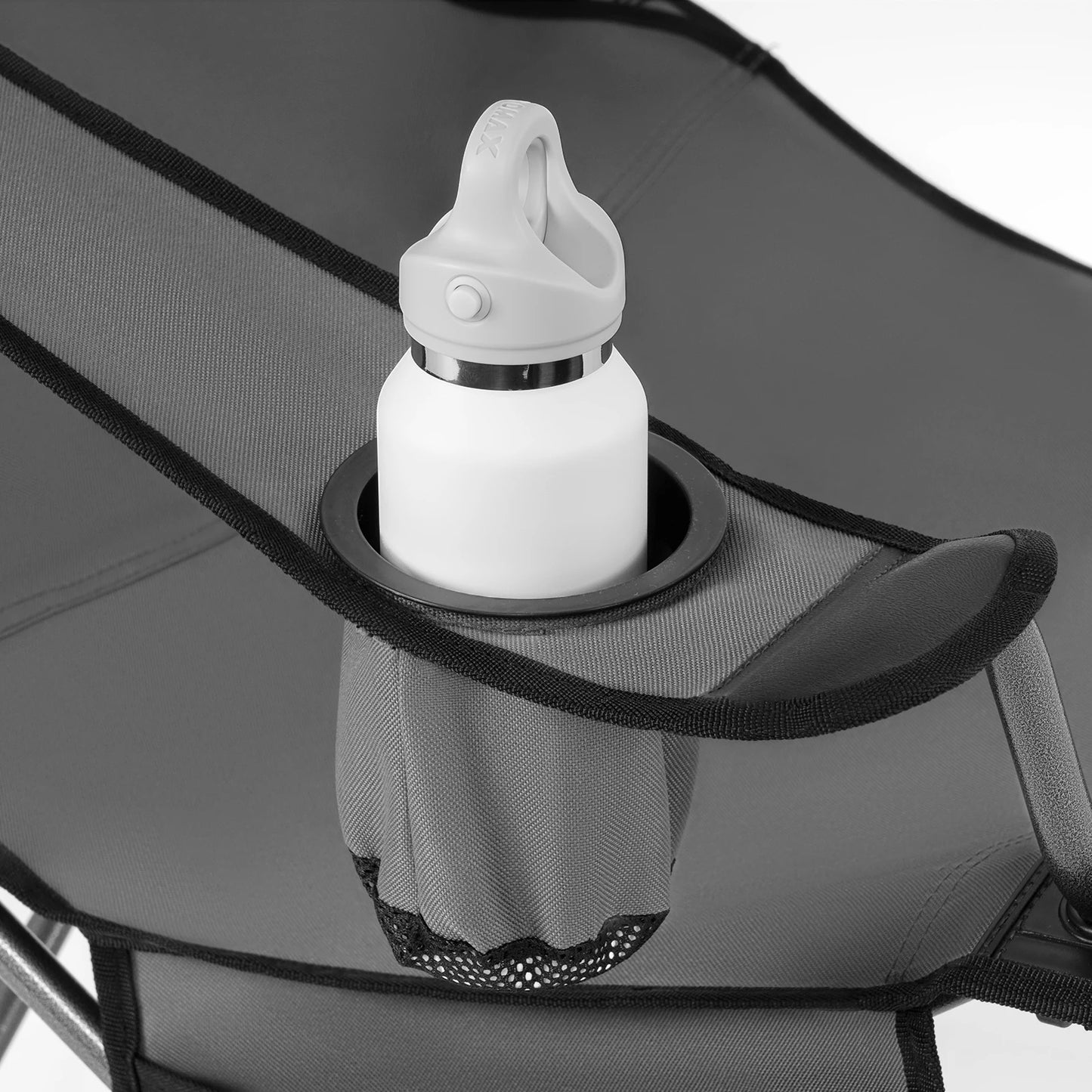 WOLTU Foldable Camping Fishing Chair Lightweight Deckchair Lounge Chair with Removable Headrest Retractable Footrest for Outdoor