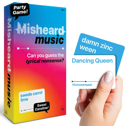 Misheard Music Hilarious Party Game - Fast-Paced Family Fun With 500 Cards