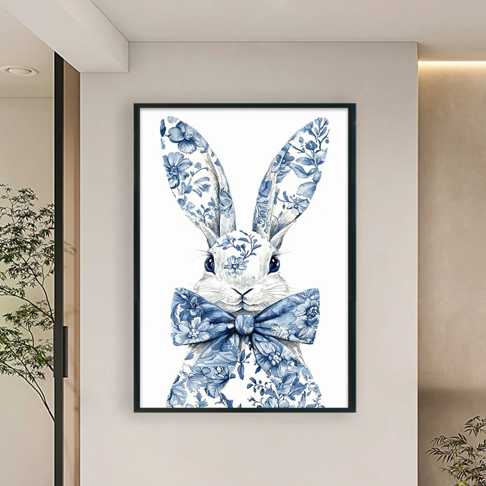 Rabbit Cross Stitch Kit - Full Embroidery 40x60cm 11CT