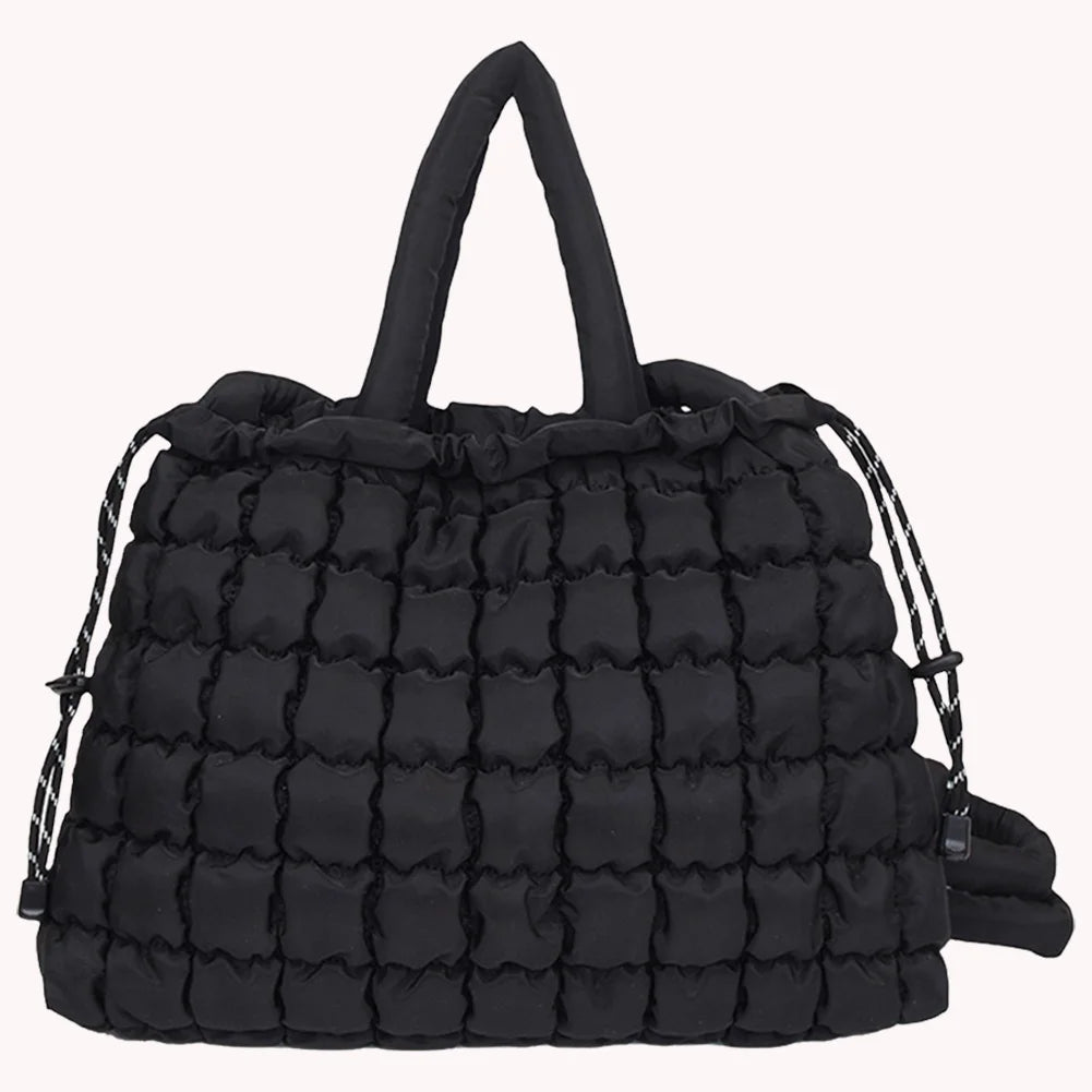 Shoulder Bag Magnetic Closure Puffer Tote Bag for Women Quilted Handbag Top Handle Bag for Work Travel Shopping