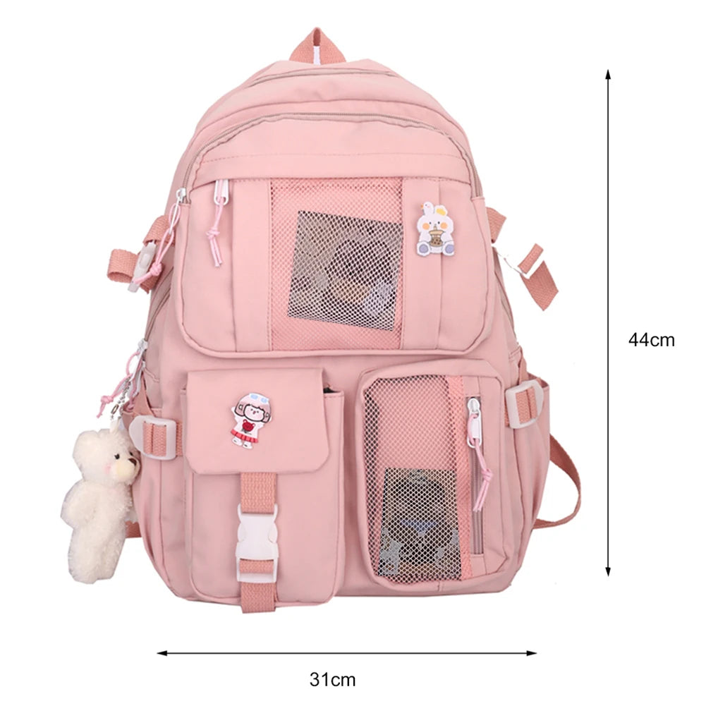 School Backpack Lightweight Rucksack Travel Daypack College Bookbag Large Capacity Student Bookbag with Multi Pockets for Gift
