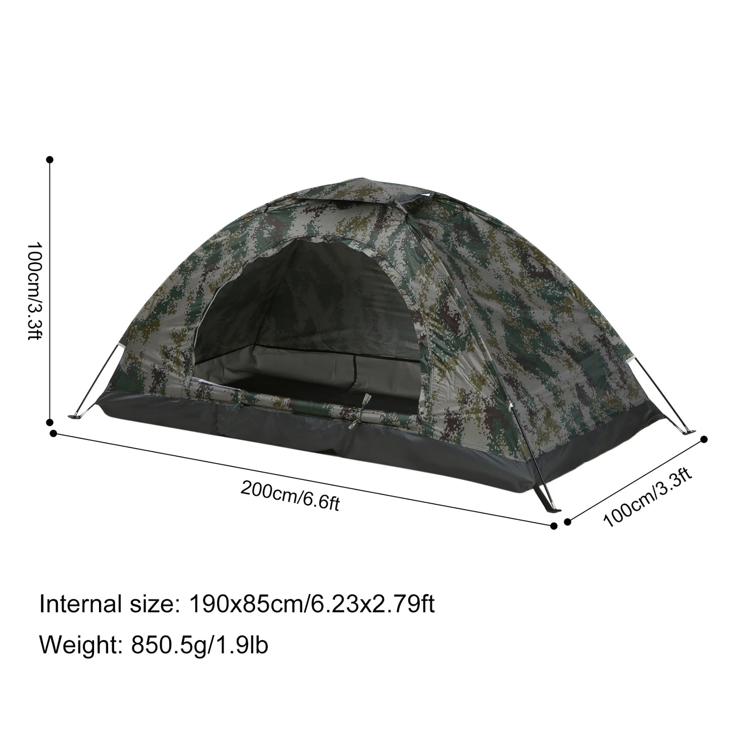 Mesh Camping Tent  Camping Tent Single Layer Portable Tent Anti-UV Coating UPF 30+ for Outdoor Beach Fishing