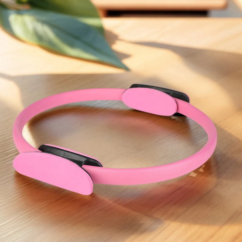 Pilates Ring Fitness Ring with Non Slip Handles Fitness Circle Portable Flexible Resistance Exercise Equipment for Women