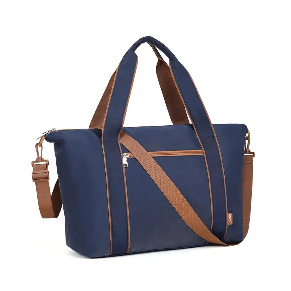 Kono Women’s Travel Duffel Bag - Underseat Cabin Carry On with Wet Pocket, Water-Resistant Weekender