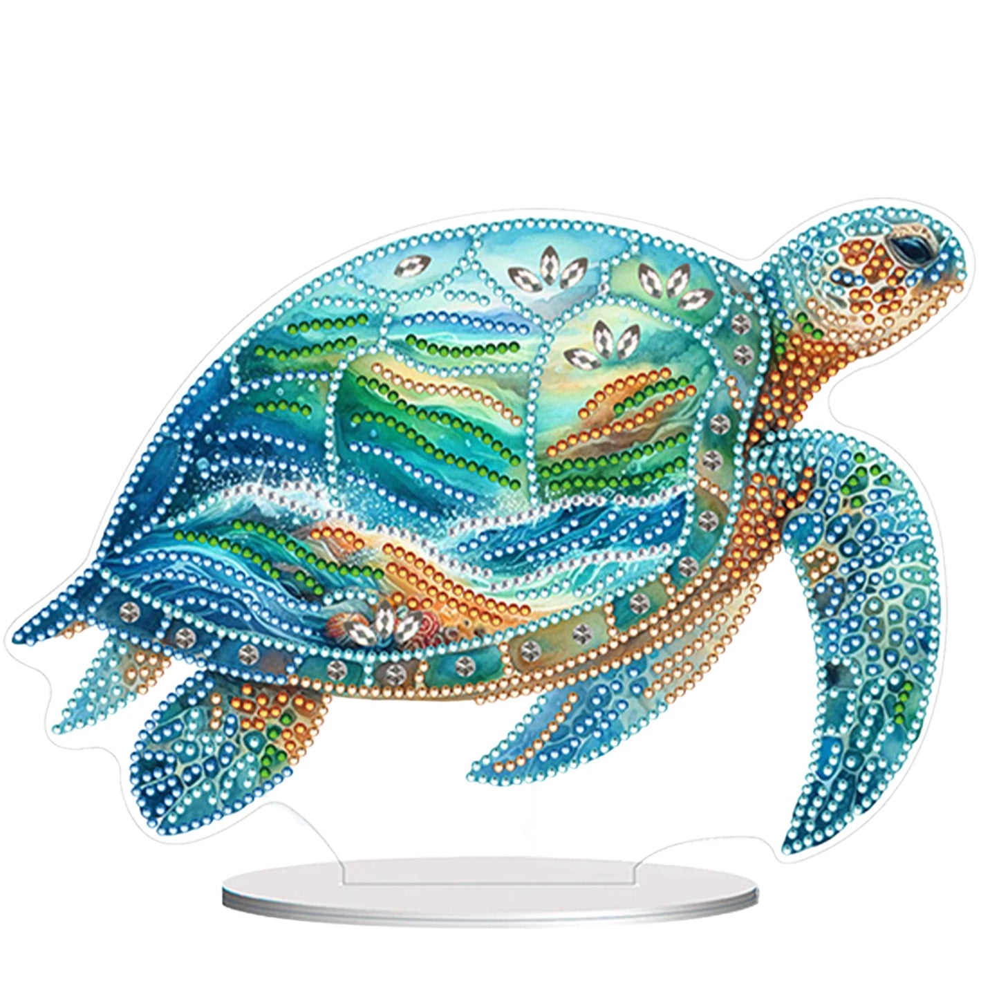 Sea Turtle Desktop Decoration - DIY Diamond Art Craft Kit