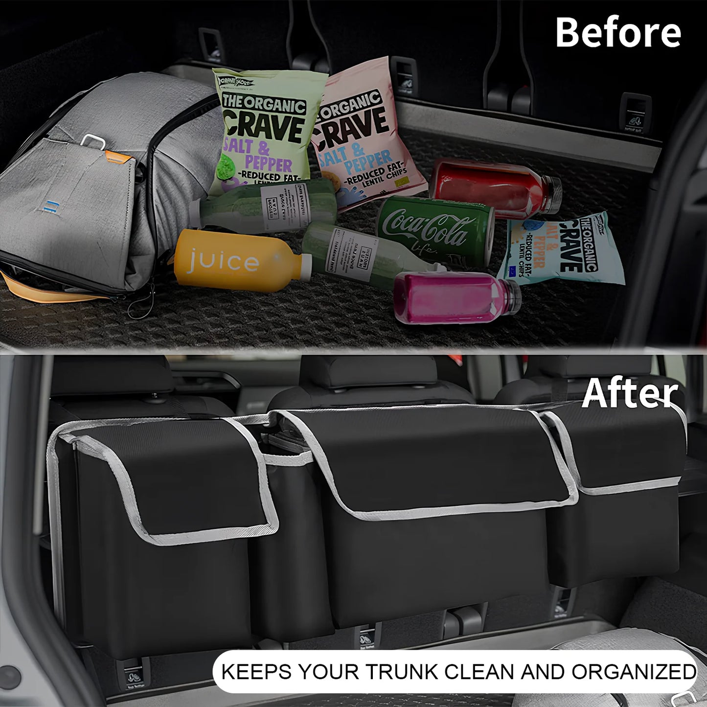 Car Trunk Organizer Hanging Backseat Storage Bag for Car Truck SUV Van Multi-Pocket Oxford Cloth Organizer Stowing Tidying Acces