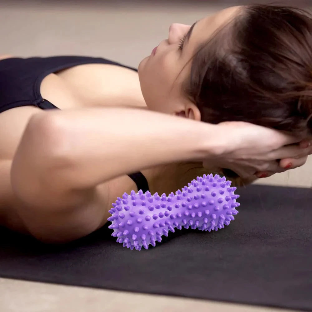 Peanut Massage Spiky Ball Spiky Massage Ball Peanut Massage Roller Trigger Point Hedgehog Ball for Hand/Foot Massage