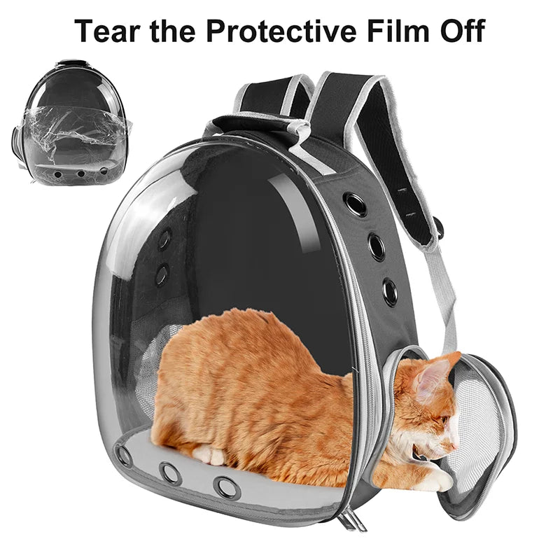 Space Pet Backpacks Pet Cat Carrying Bag Small Aanimal Carrier Cat Travel Bags Breathable Shoulder Handling Bag