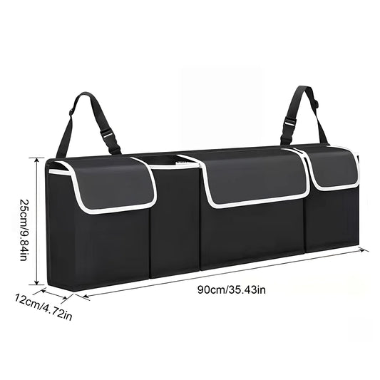 Car Trunk Organizer Hanging Backseat Storage Bag for Car Truck SUV Van Multi-Pocket Oxford Cloth Organizer Stowing Tidying Acces
