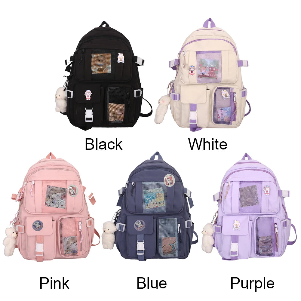 School Backpack Lightweight Rucksack Travel Daypack College Bookbag Large Capacity Student Bookbag with Multi Pockets for Gift