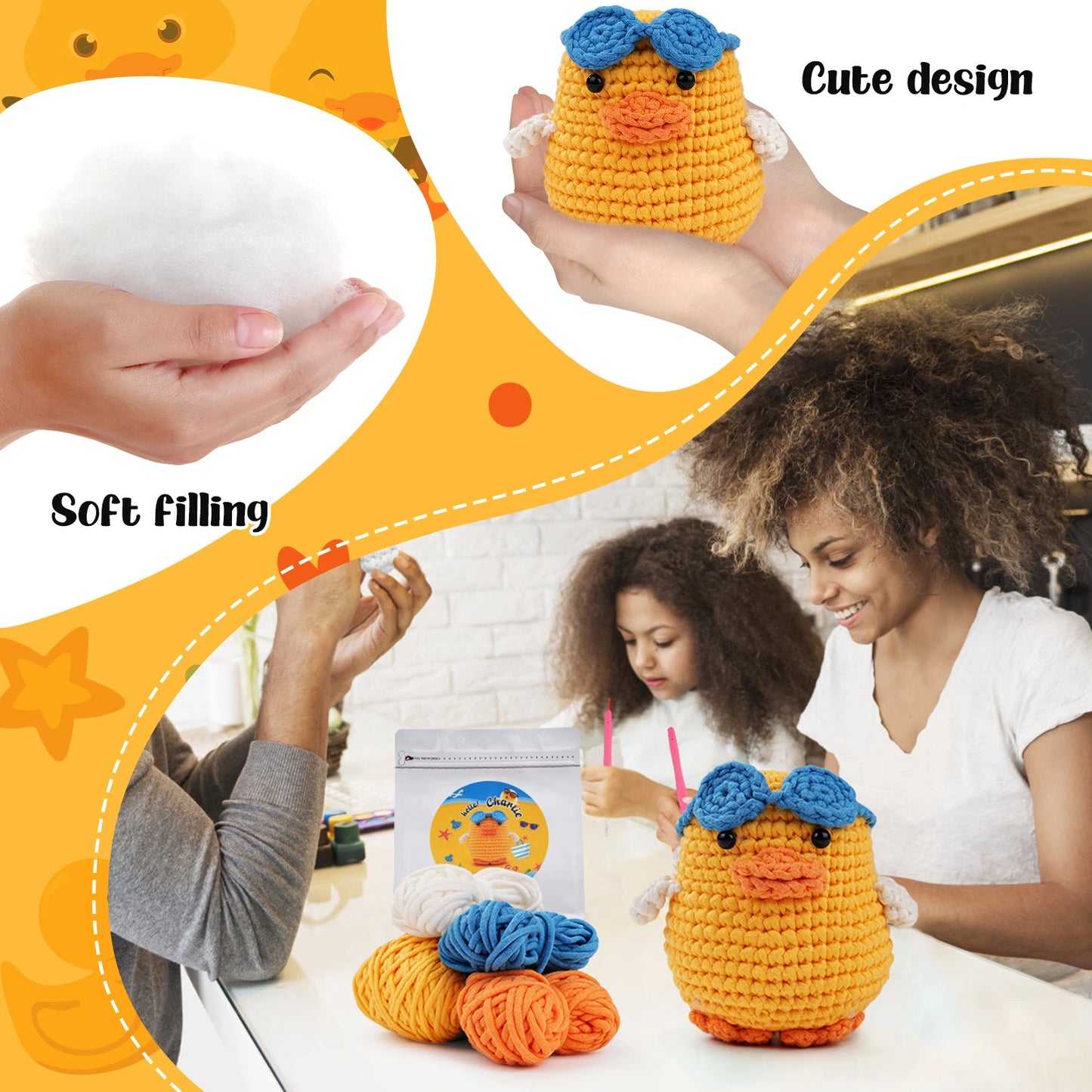 Duck Crochet Kit - For Beginners With Step-by-Step Video Tutorials