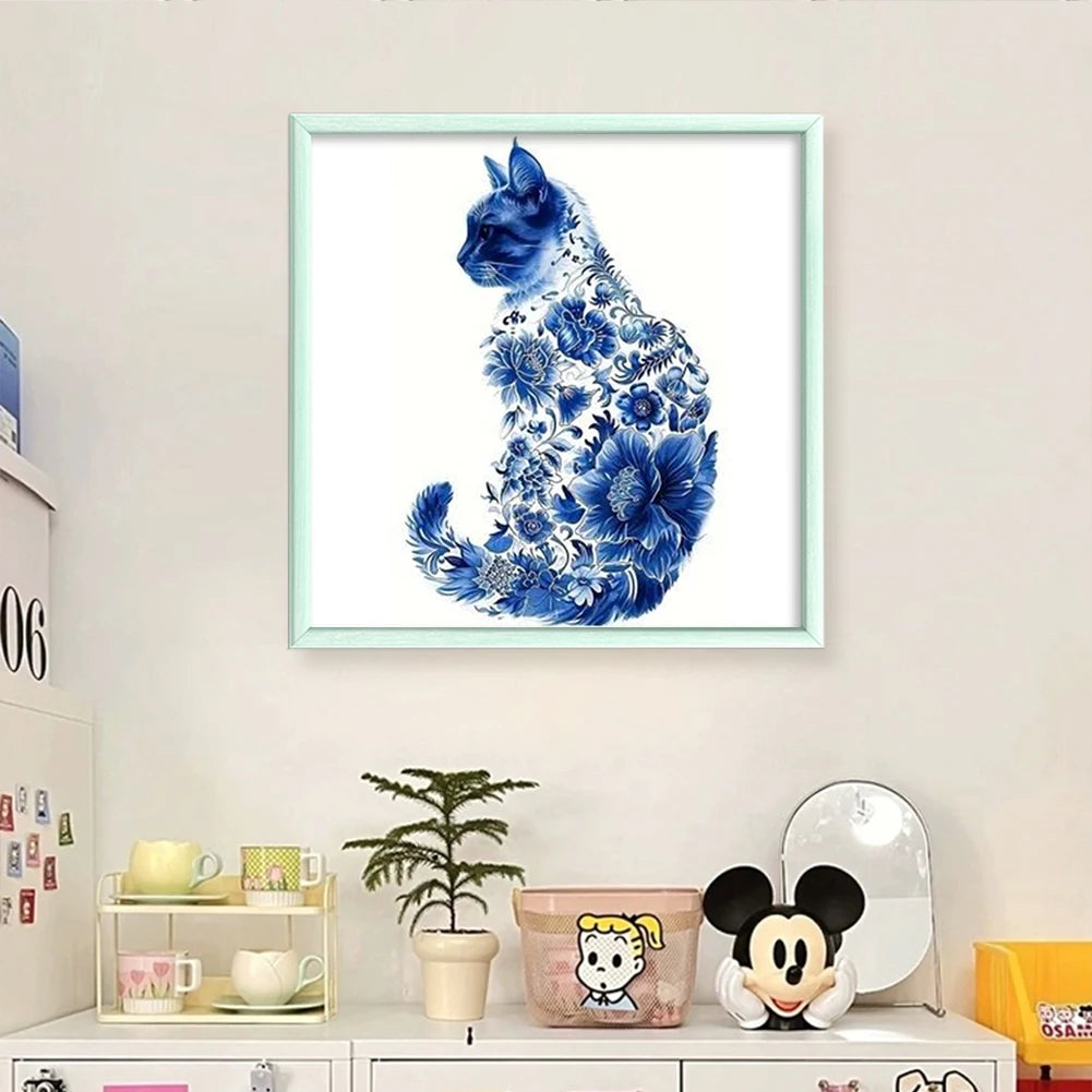 Cat Cross Stitch Kit - Full Embroidery 40x40cm 11CT