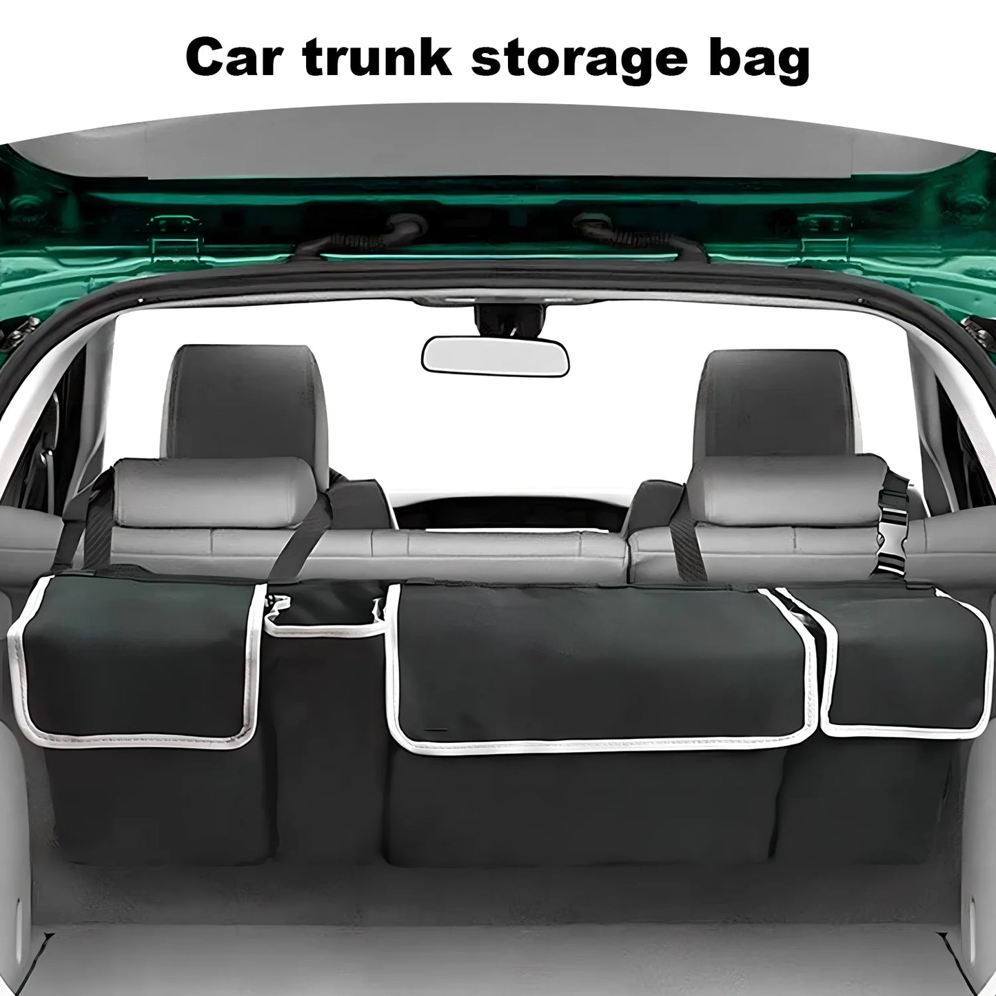 Car Trunk Organizer Hanging Backseat Storage Bag for Car Truck SUV Van Multi-Pocket Oxford Cloth Organizer Stowing Tidying Acces