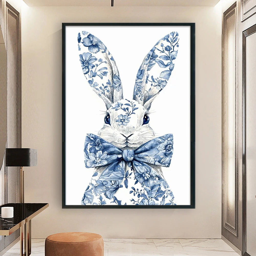 Rabbit Cross Stitch Kit - Full Embroidery 40x60cm 11CT