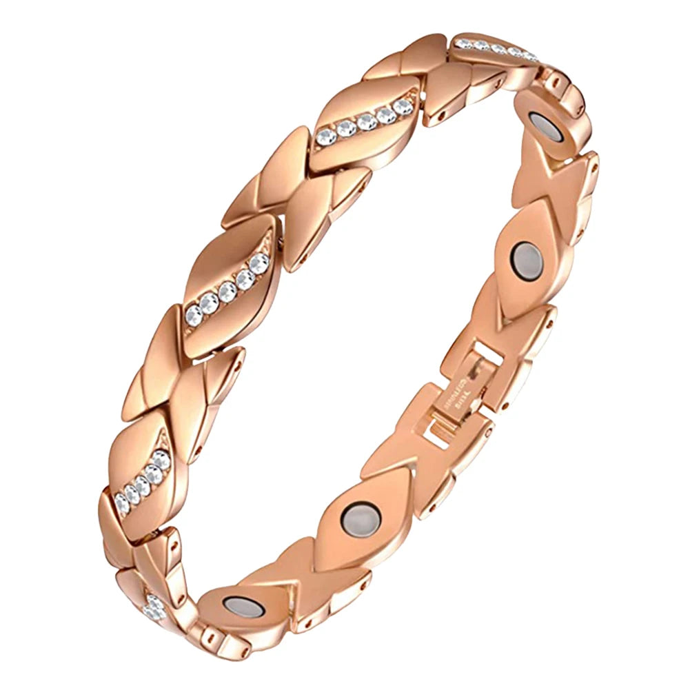 Ultra Magnetic Bracelets with 3500 Gauss Magnets Health Care Magnetic Bracelet Pure Copper for Women Men Jewelry Gift