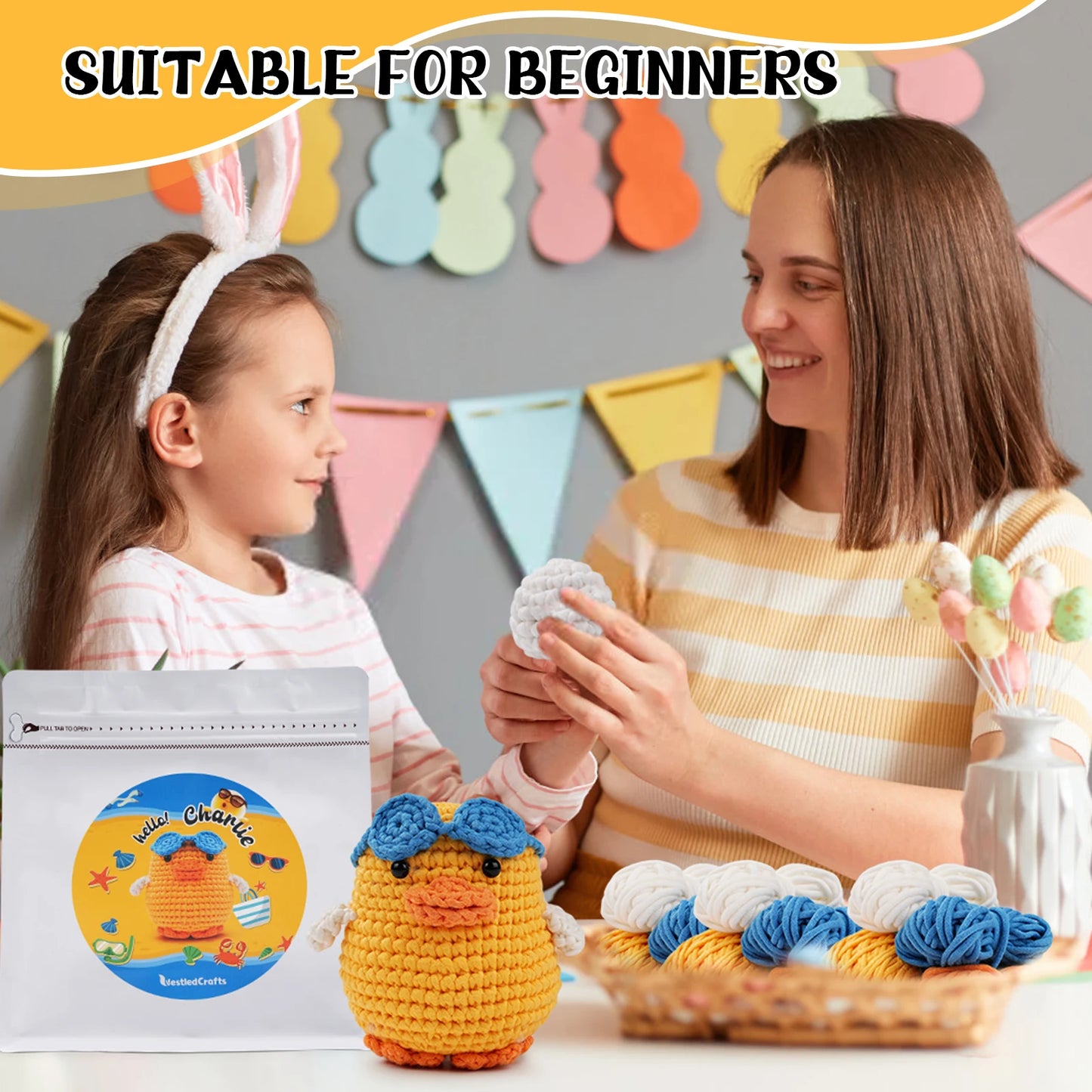 Duck Crochet Kit - For Beginners With Step-by-Step Video Tutorials