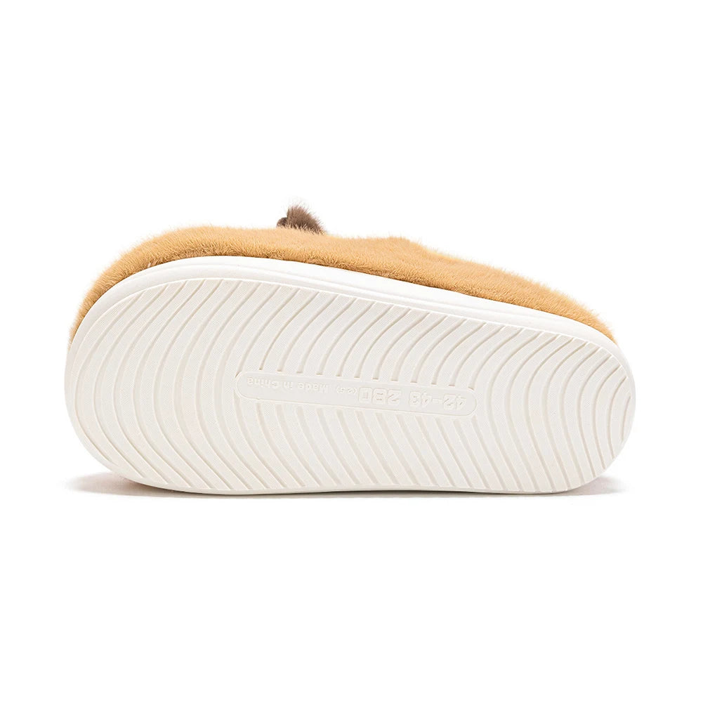 Winter Plush Capybara Slippers Thermal Slippers Warm Comfortable Non-slip Wrapped around the Heel Home Slippers for Men Women