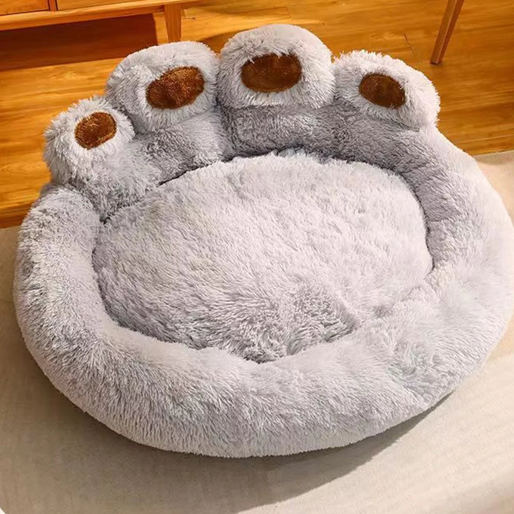Fluffy Dog Bed Plush Kennel Winter Accessories Pet Products Large Dogs Beds Bedding Sofa Small Mat Cats Big Cushion Puppy Pets