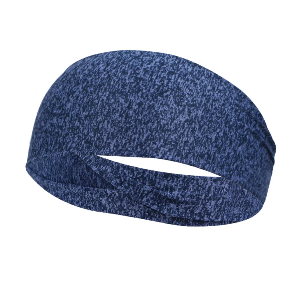 5-1PCS Sports Sweatband Breathable Sweat Absorbent Headband Soft Smooth Outdoor Sport Yoga Headband Hair Head Band