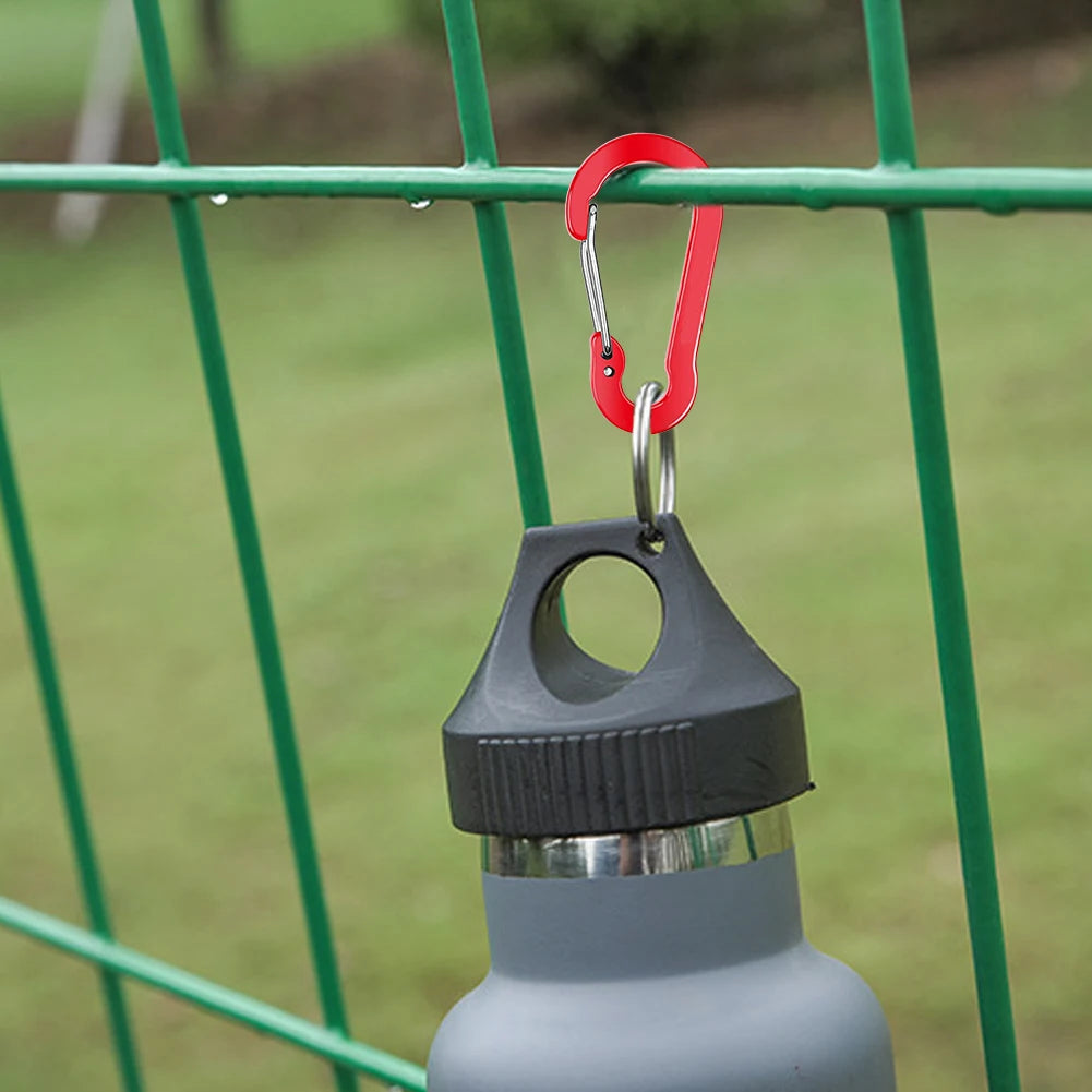 6Pcs Camping Mountaineering Buckle Multifunctional Mini Carabiner Buckle Hook Fishing Climbing Acessories