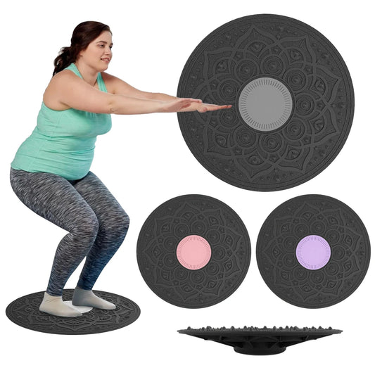 Wobble Balance Board Yoga Swing Balance Board Portable Balance Trainer Stability Board for Full Body Exercise
