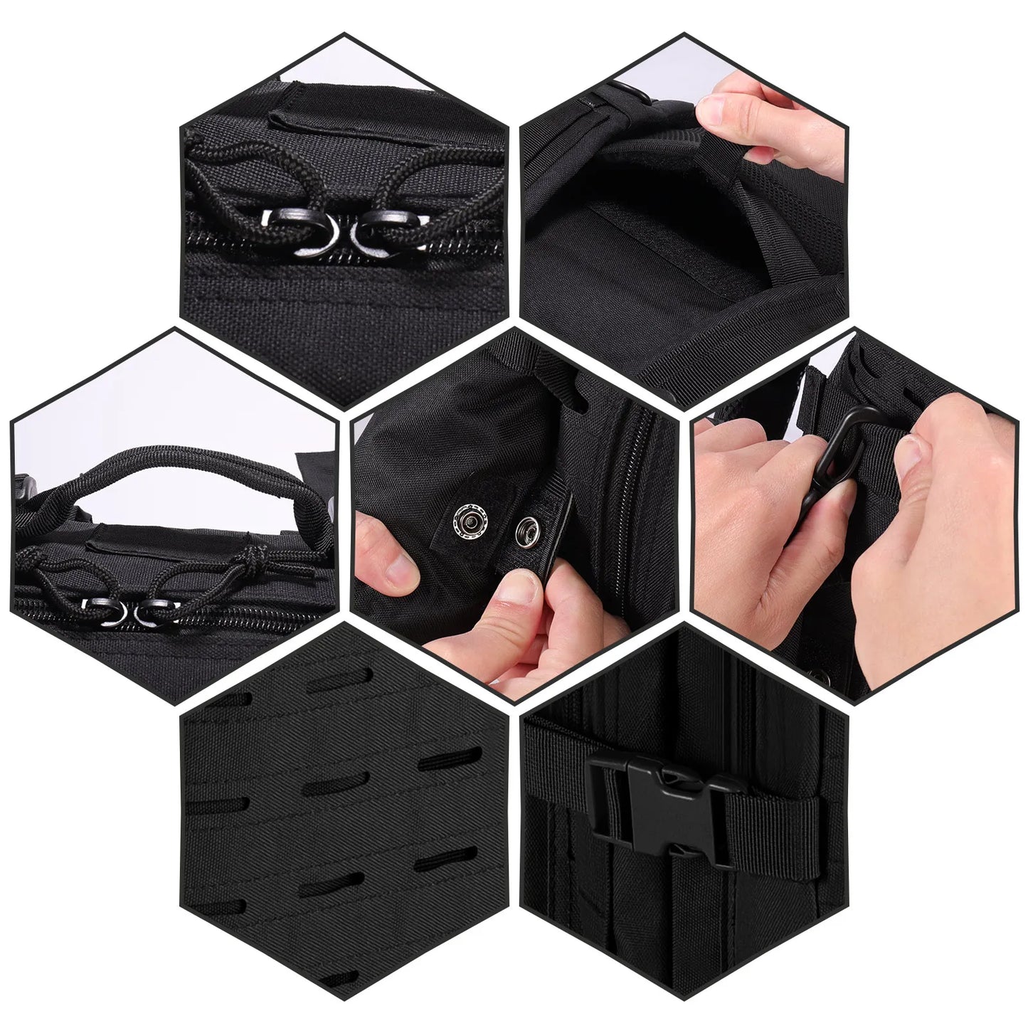 45L Military Tactical Backpack, Large Capacity Army Assault Backpack Waterproof Rucksack for Hiking Hunting Trekking Camping