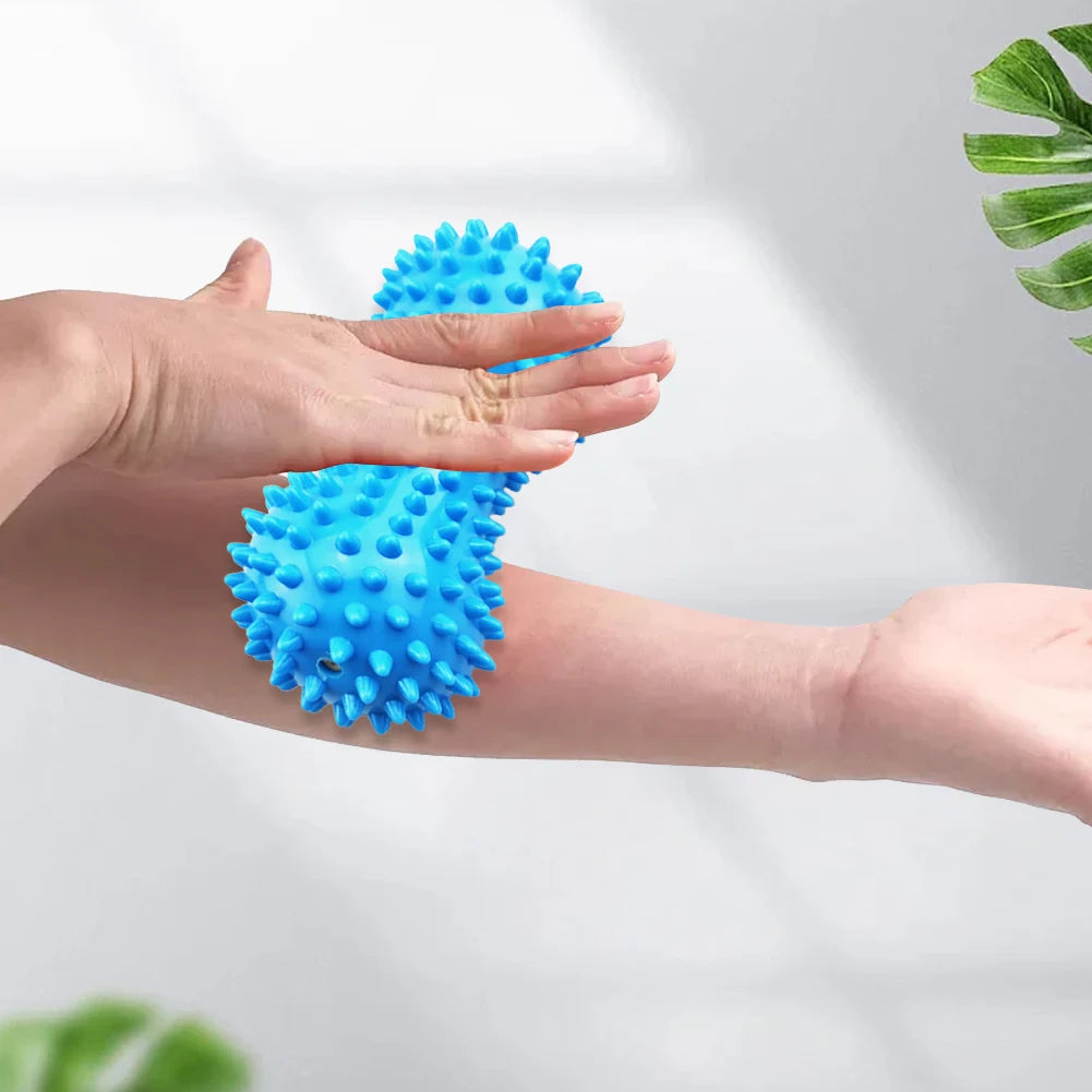 Peanut Massage Spiky Ball Spiky Massage Ball Peanut Massage Roller Trigger Point Hedgehog Ball for Hand/Foot Massage