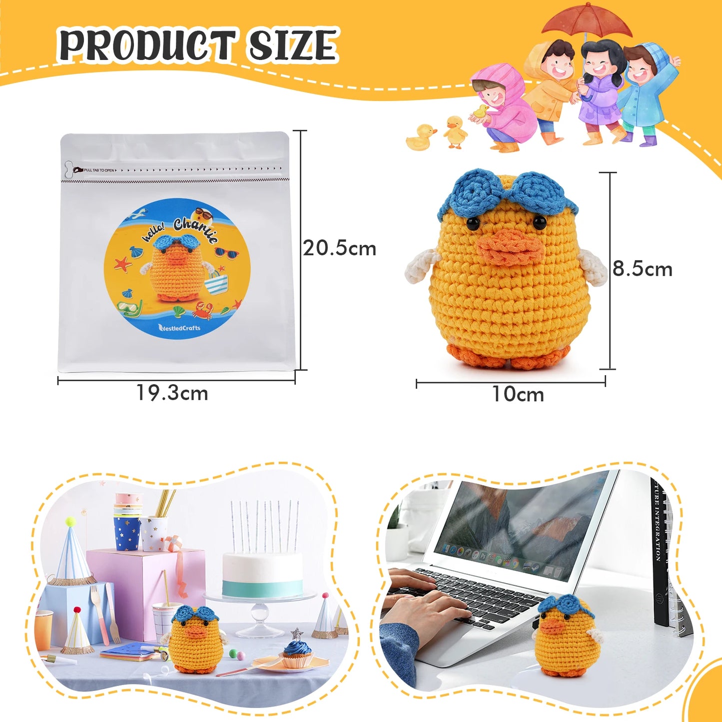 Duck Crochet Kit - For Beginners With Step-by-Step Video Tutorials