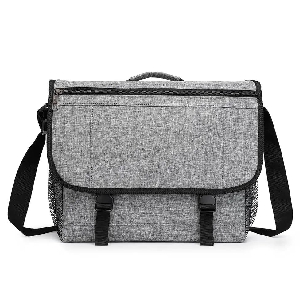 Laptop Messenger Bag, Men's Water-Resistant Shoulder Bag Fits Up to 15.6" Laptop, Anti-Theft Crossbody Satchel for Work & Travel