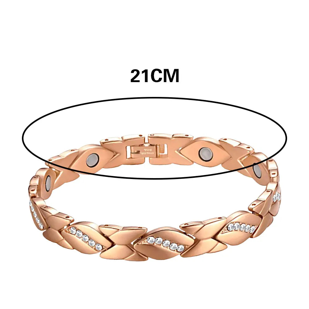 Ultra Magnetic Bracelets with 3500 Gauss Magnets Health Care Magnetic Bracelet Pure Copper for Women Men Jewelry Gift
