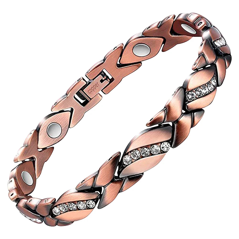 Ultra Magnetic Bracelets with 3500 Gauss Magnets Health Care Magnetic Bracelet Pure Copper for Women Men Jewelry Gift