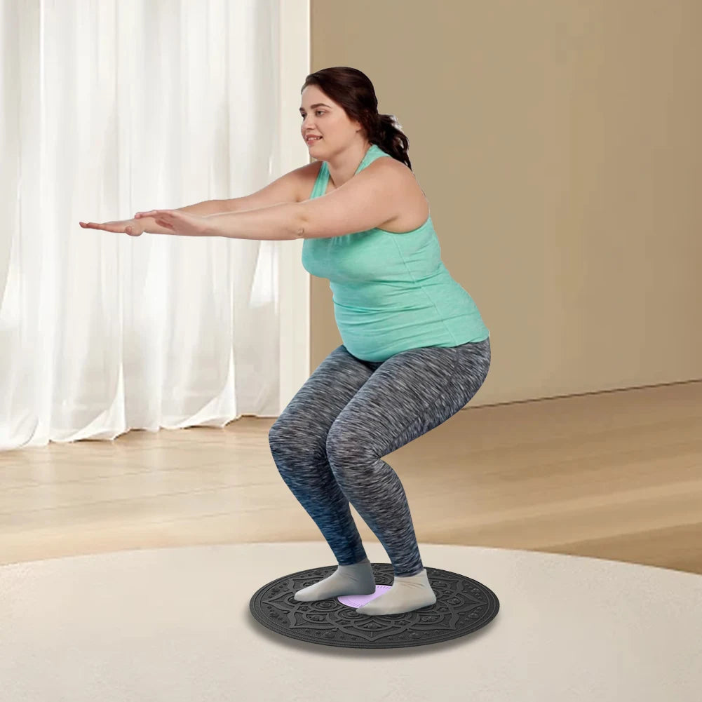 Wobble Balance Board Yoga Swing Balance Board Portable Balance Trainer Stability Board for Full Body Exercise