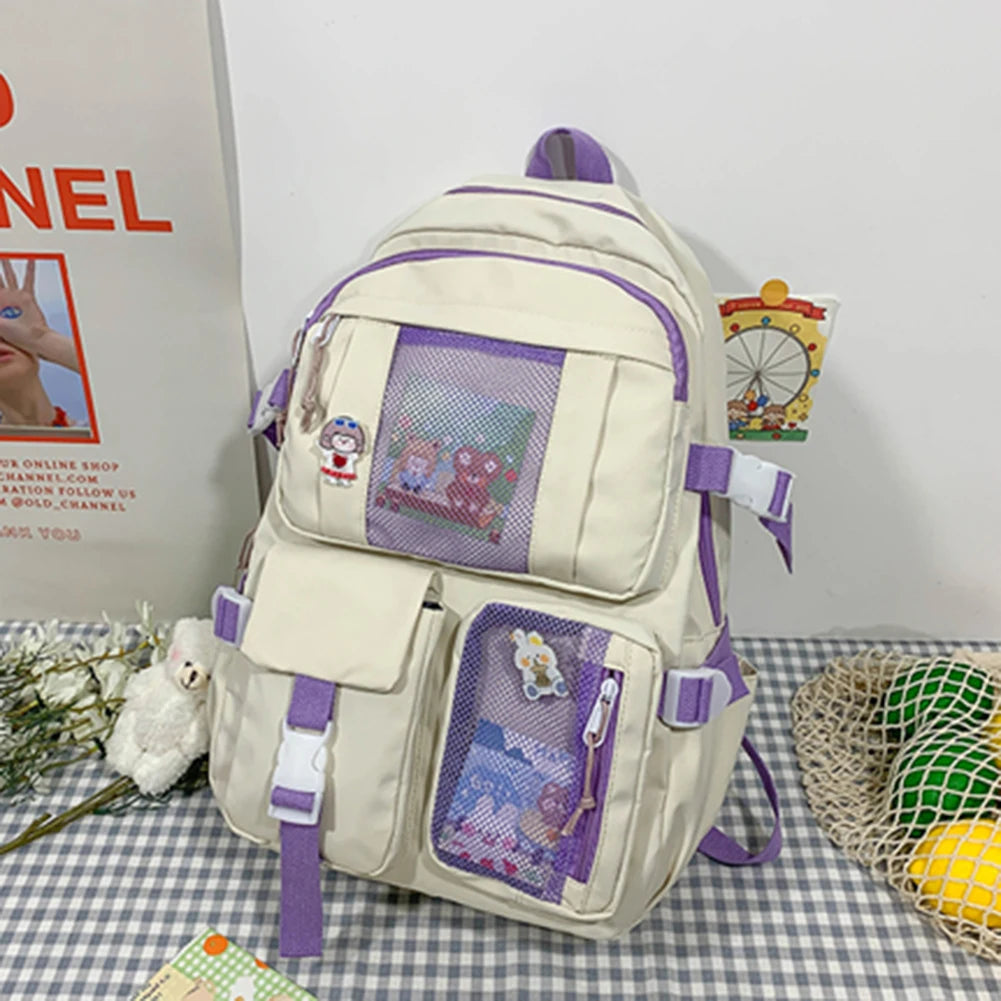 School Backpack Lightweight Rucksack Travel Daypack College Bookbag Large Capacity Student Bookbag with Multi Pockets for Gift