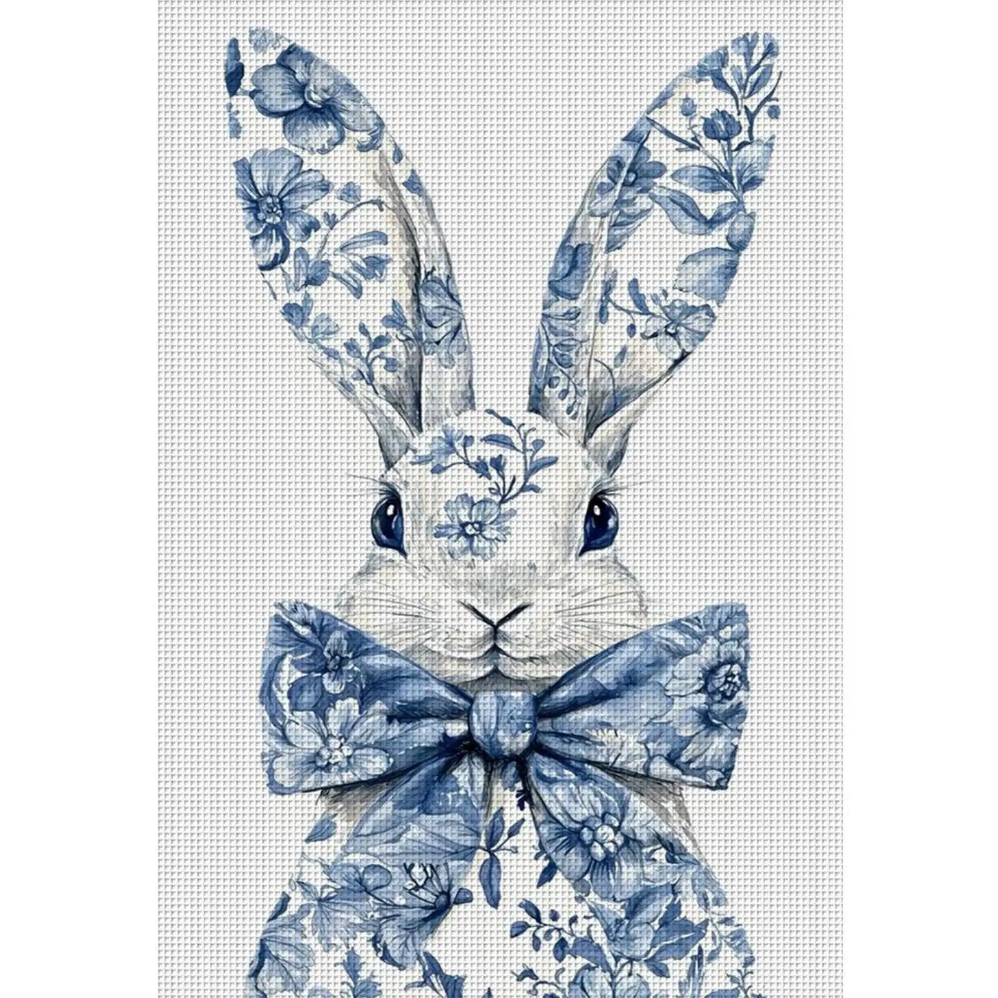 Rabbit Cross Stitch Kit - Full Embroidery 40x60cm 11CT