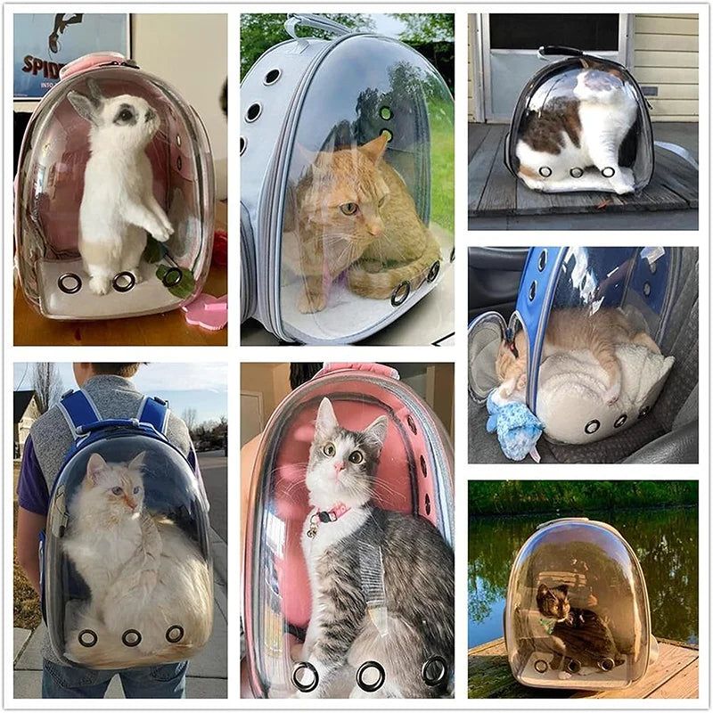 Space Pet Backpacks Pet Cat Carrying Bag Small Aanimal Carrier Cat Travel Bags Breathable Shoulder Handling Bag