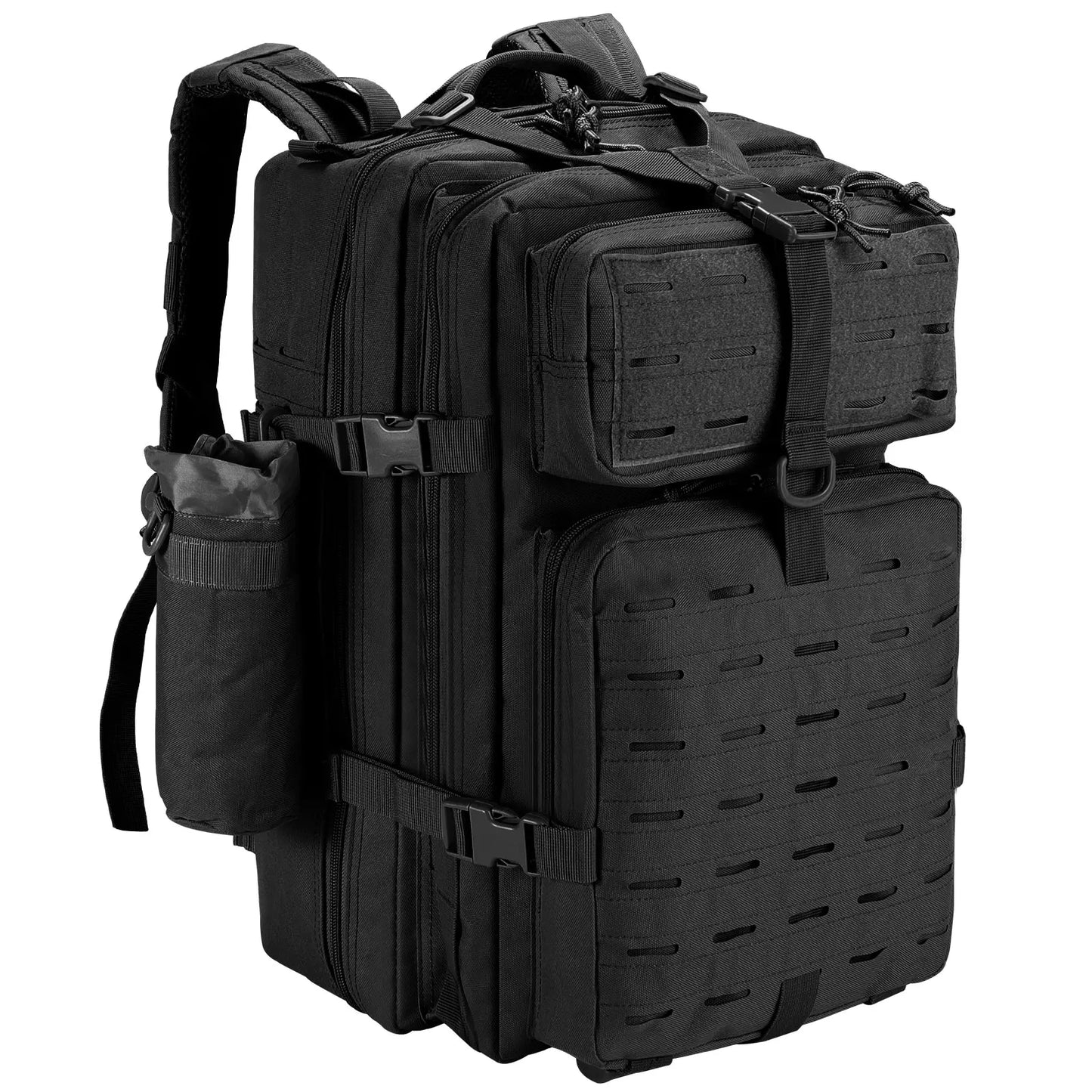 45L Military Tactical Backpack, Large Capacity Army Assault Backpack Waterproof Rucksack for Hiking Hunting Trekking Camping