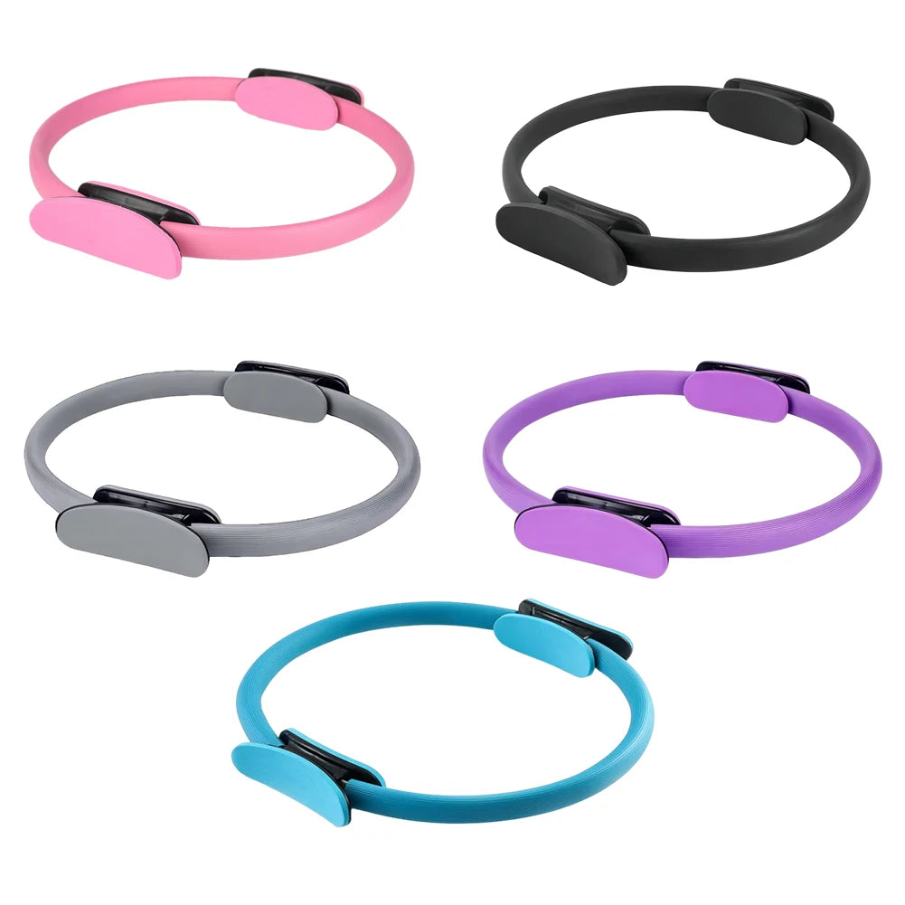 Pilates Ring Fitness Ring with Non Slip Handles Fitness Circle Portable Flexible Resistance Exercise Equipment for Women